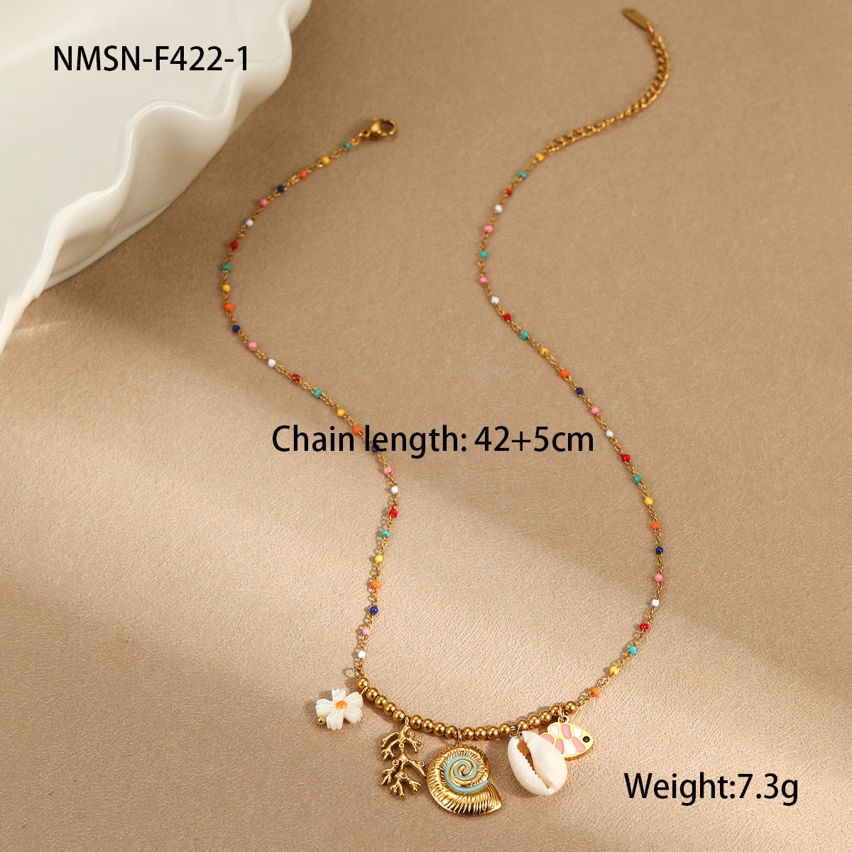 Holiday Style Ceramic Pendant Bracelet Necklace